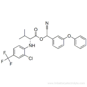 D-Valine,N-[2-chloro-4-(trifluoromethyl)phenyl]-, cyano(3-phenoxyphenyl)methyl ester CAS 102851-06-9